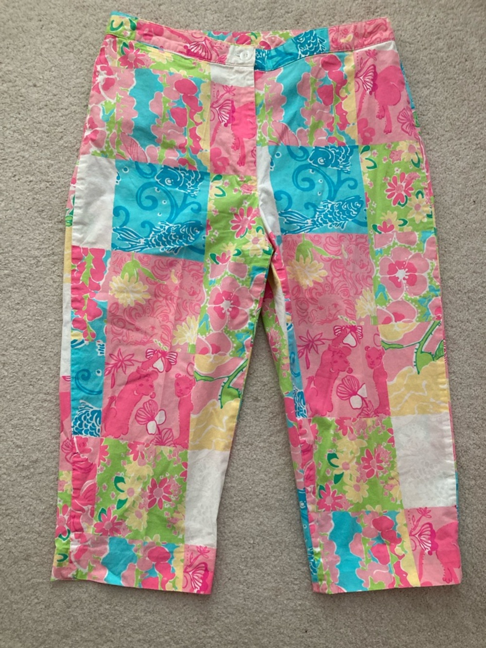 Lilly Pulitzer patchwork capris